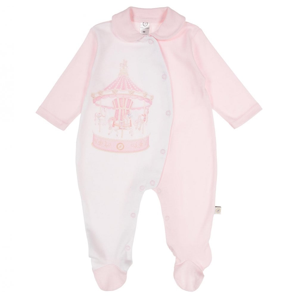 Baby Girls Carousel Baby Grow Pink