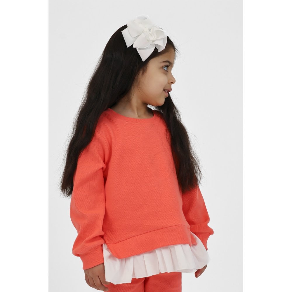 Mila Girls Legging Tracksuit Set Coral