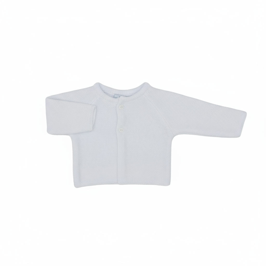 25MA-252 Baby Knitted Cardigan White