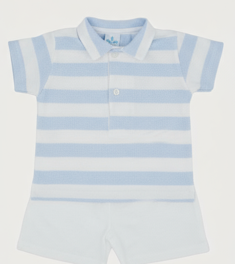 25CB-503 Baby Boys Striped Short Set