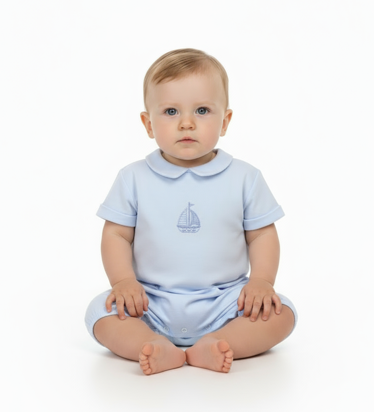 Ocean Romper Baby Blue