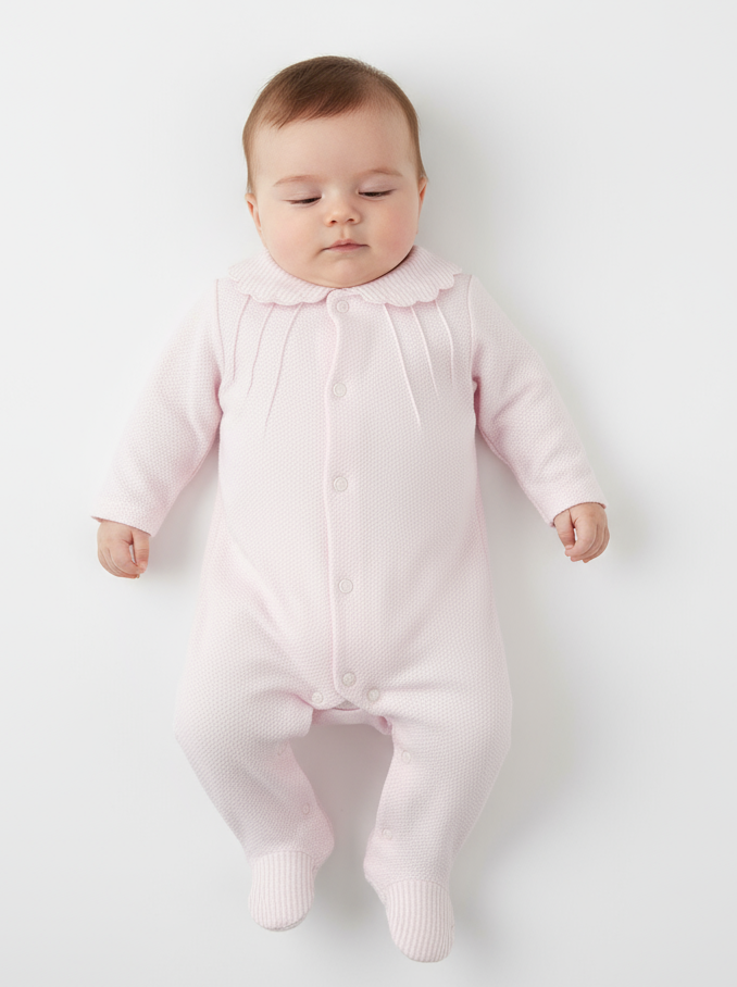 14371 - Pink Cotton Babygrow