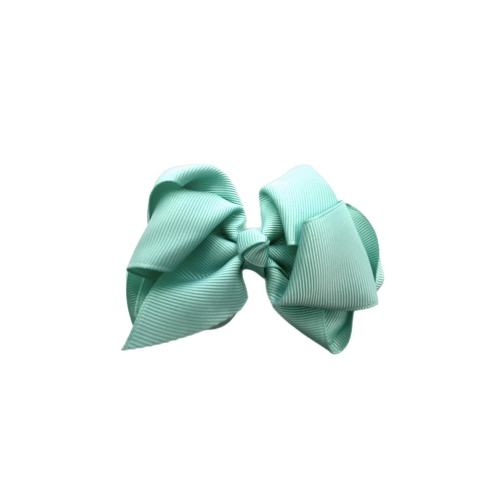 Hair Bow Aqua Various Sizes