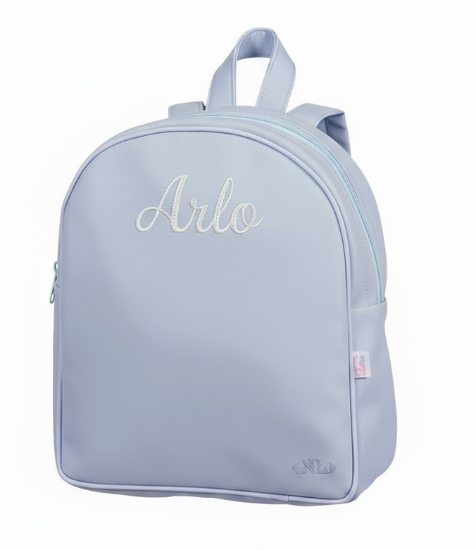 Nubeluna Baby Embroidered Backpack Blue