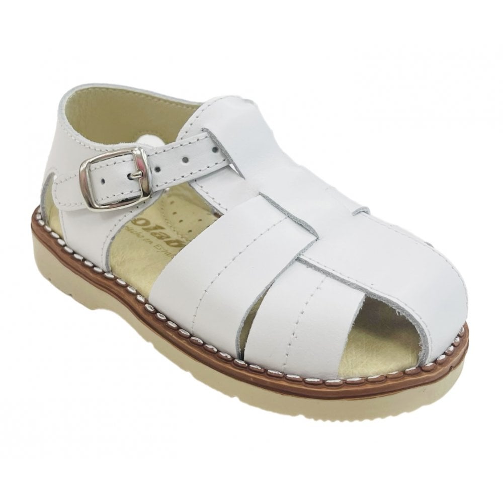 E087 Boys Closed in Sandals White
