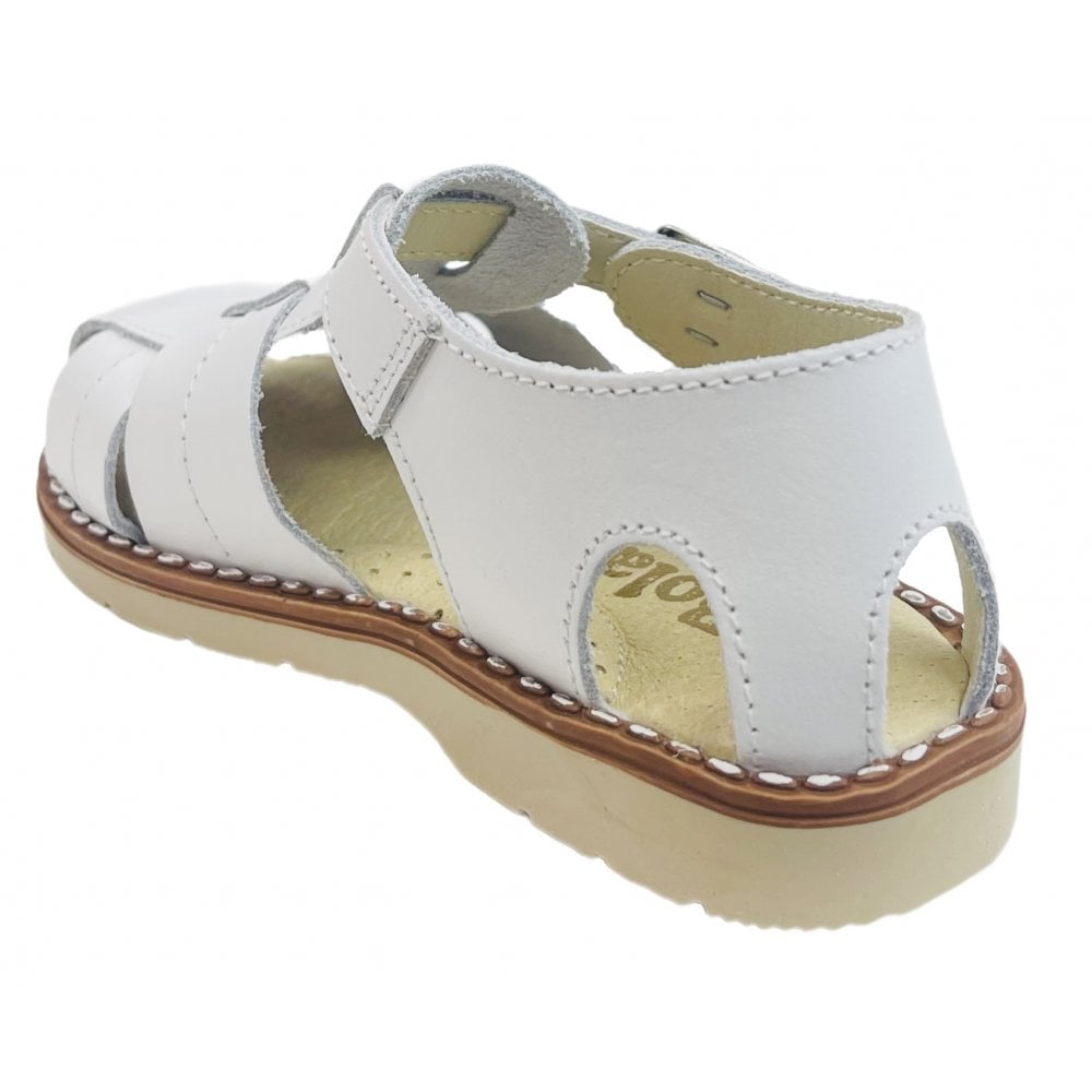 E087 Boys Closed in Sandals White