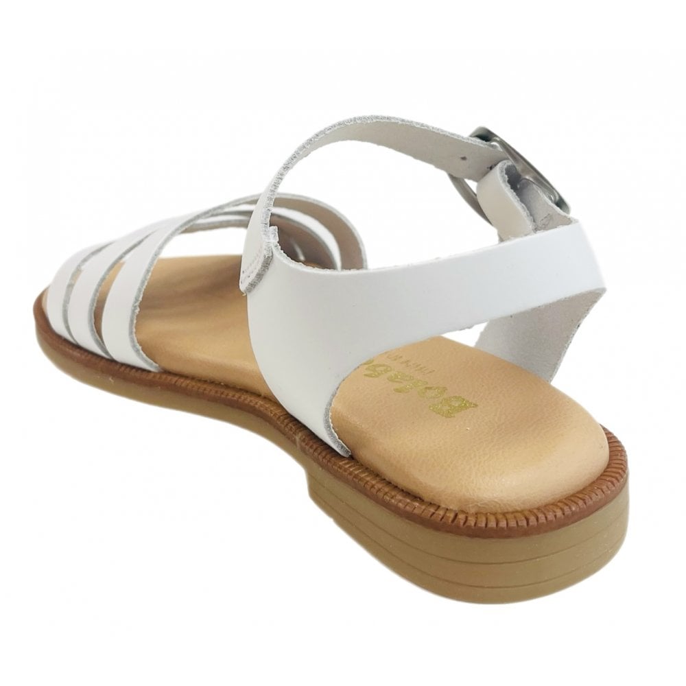 E704 Wave Strap Sandal White