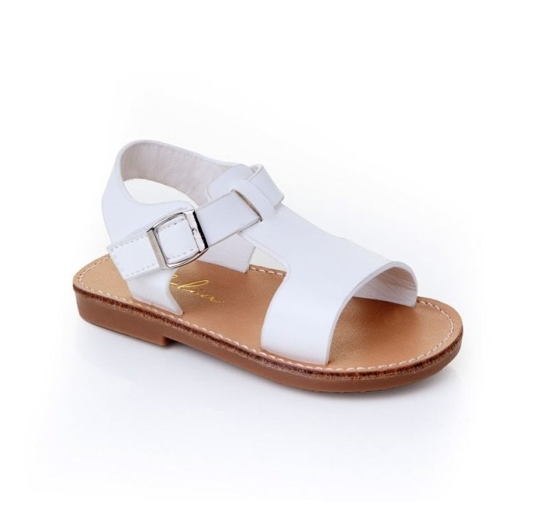 Wyatt Sevva Open Toe Strap Sandal White