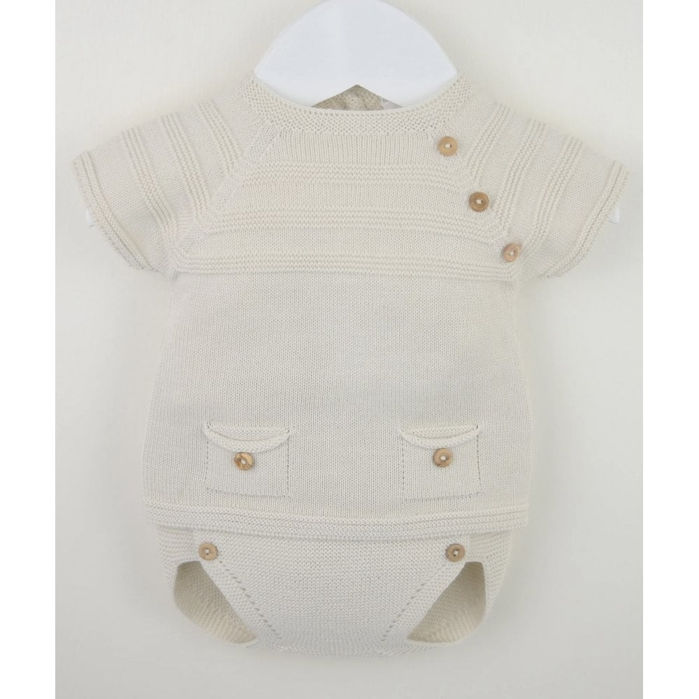 Felipe Beige Knitted Suit
