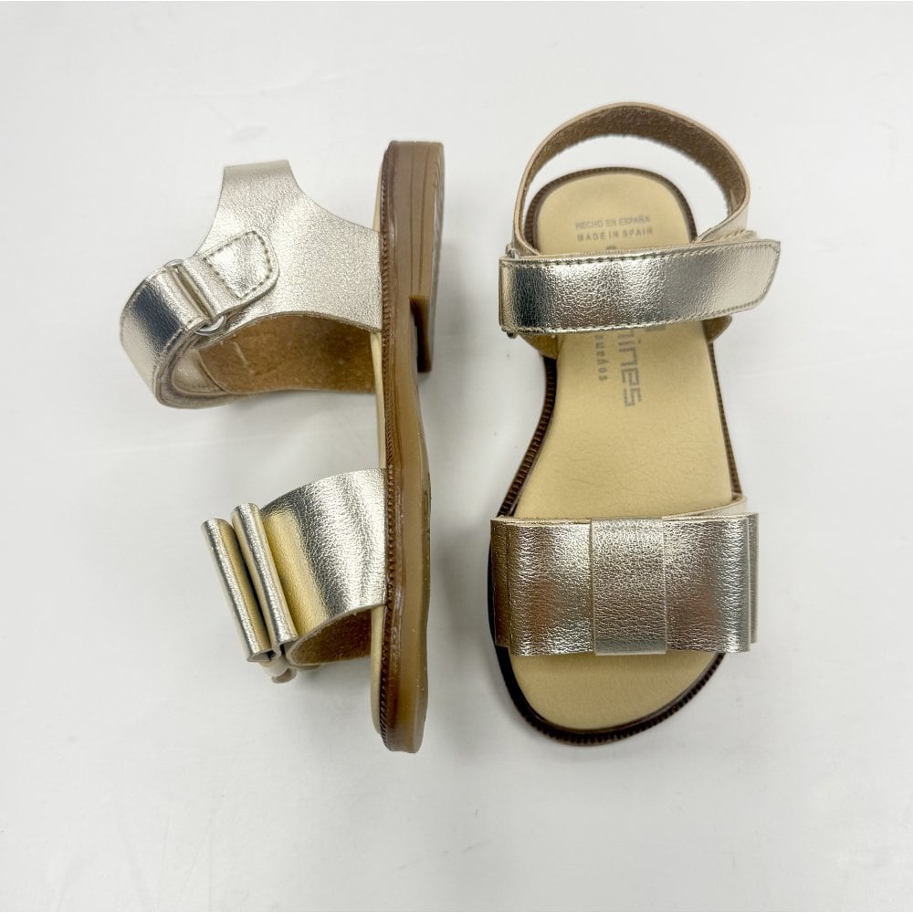 251515-3 Andanines Flat Bow Sandal Gold