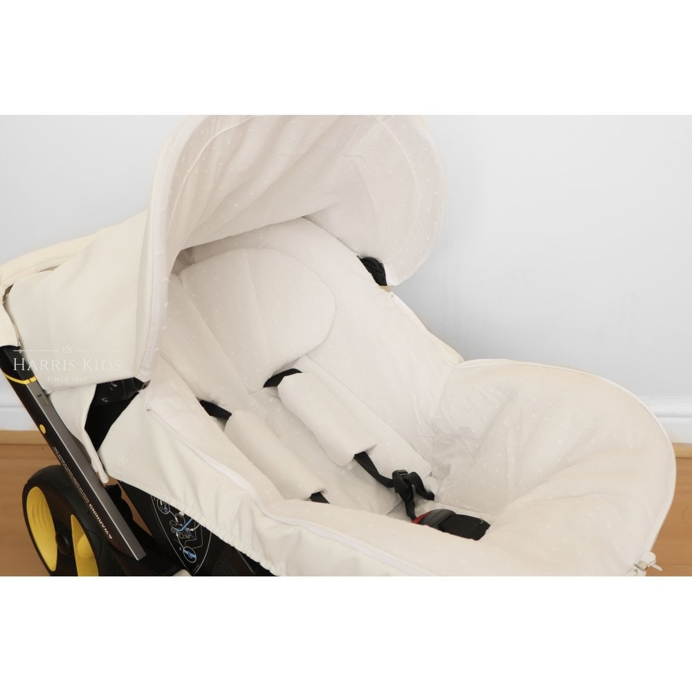 068241 Leatherette Doona Car Seat Cover Camel & White