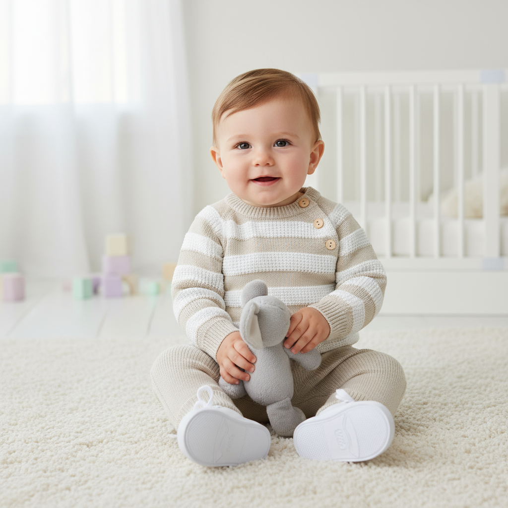 Pex Frankie -  Beige Knitted Top & Trouser Set