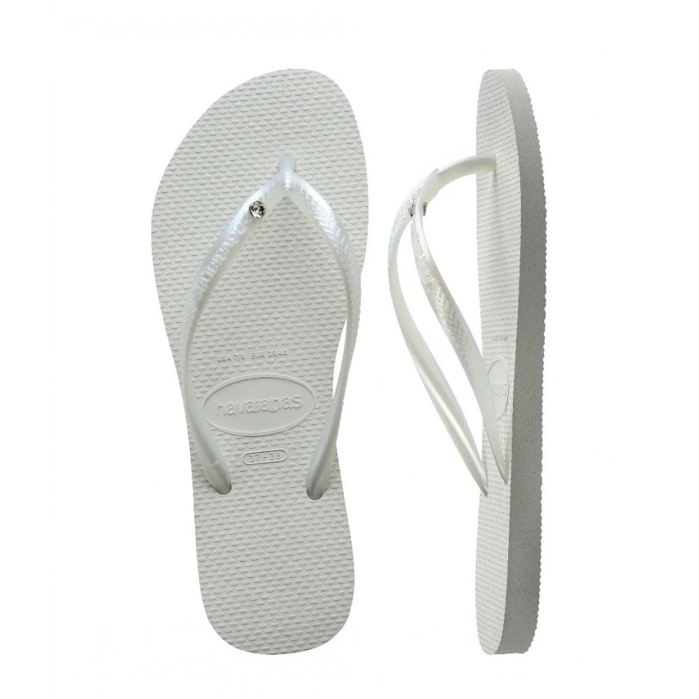 Slim Glamour Havaianas White