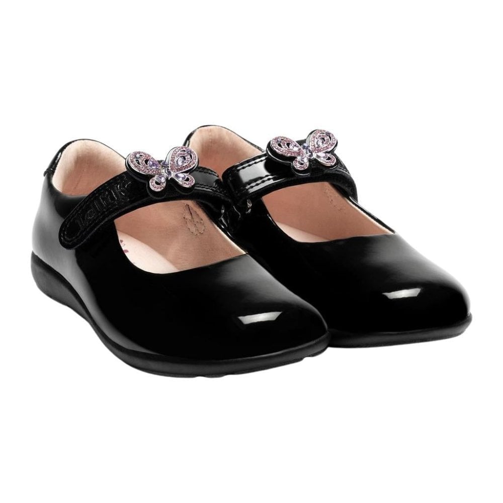LKS08483 Melody 2 G Fit Butterfly School Shoe