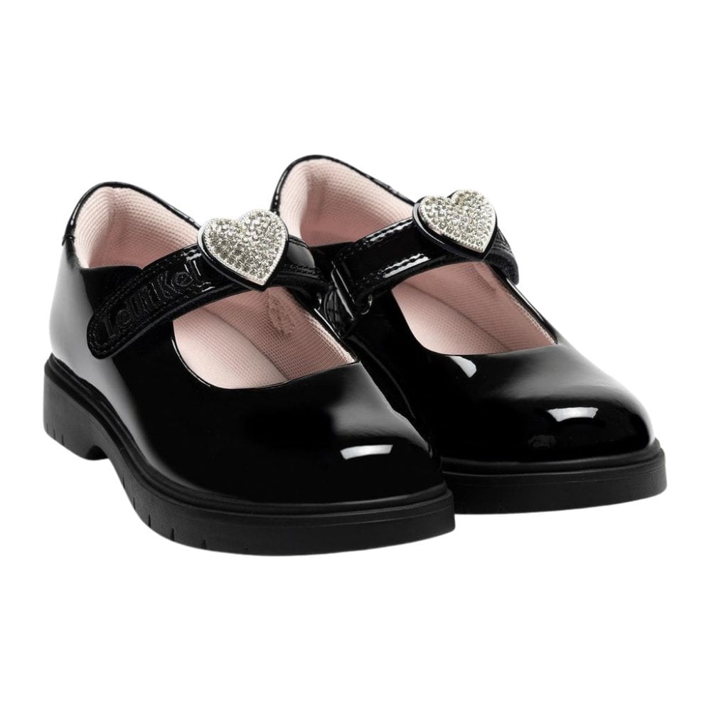LKS08934 Zoey Black Patent School Shoe