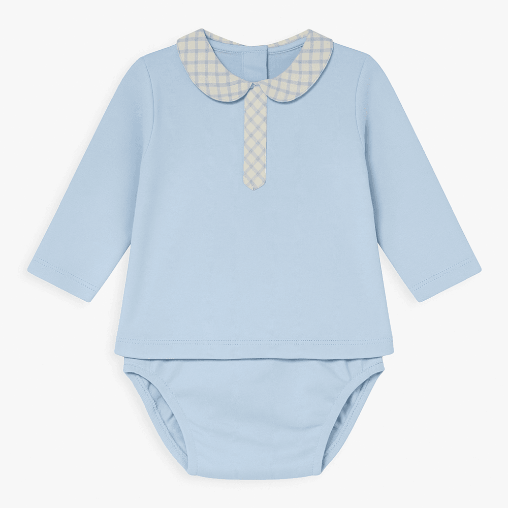 43614 Baby Boy Babidu Top & Shortie Set Blue