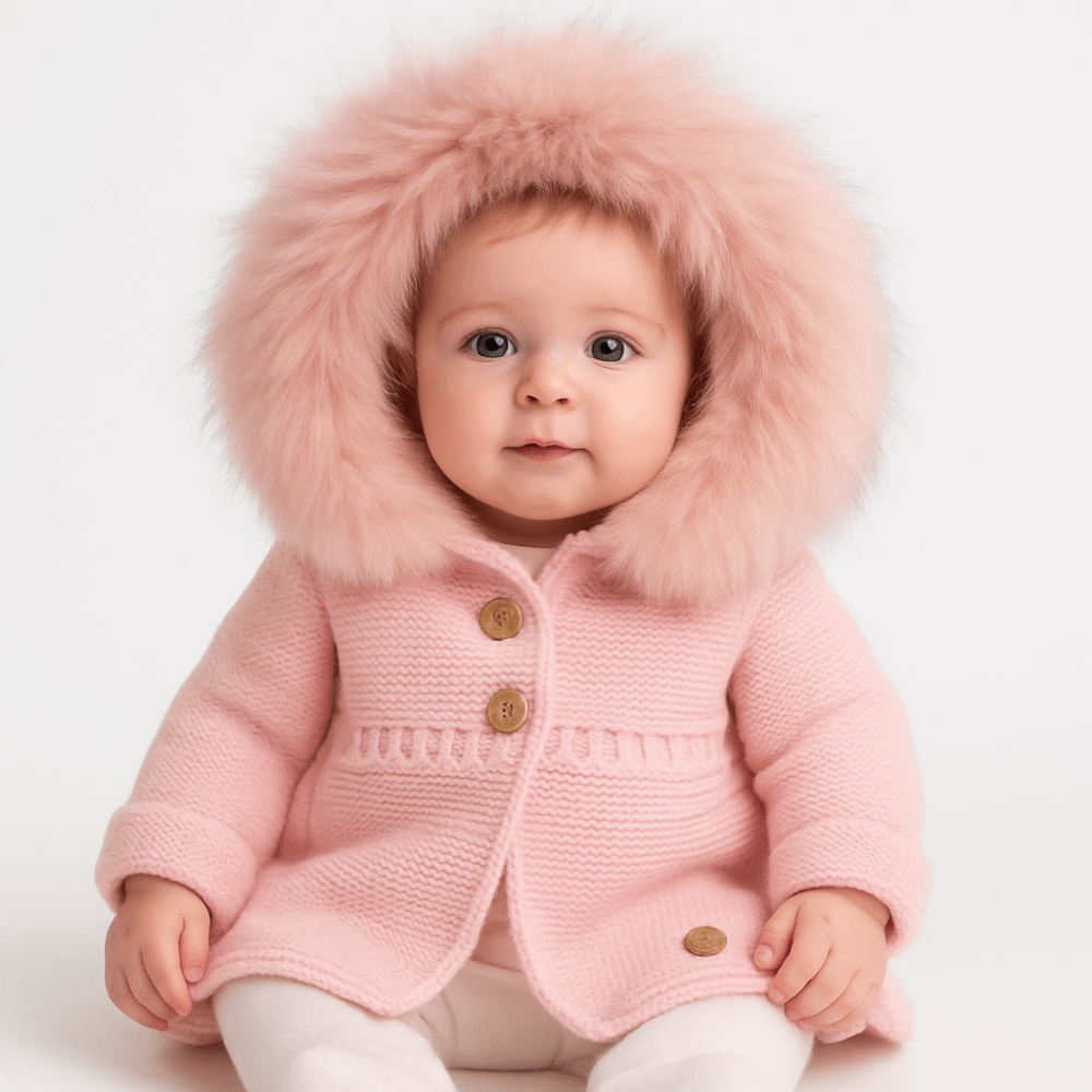Pangasa Pink Fur Cardigan