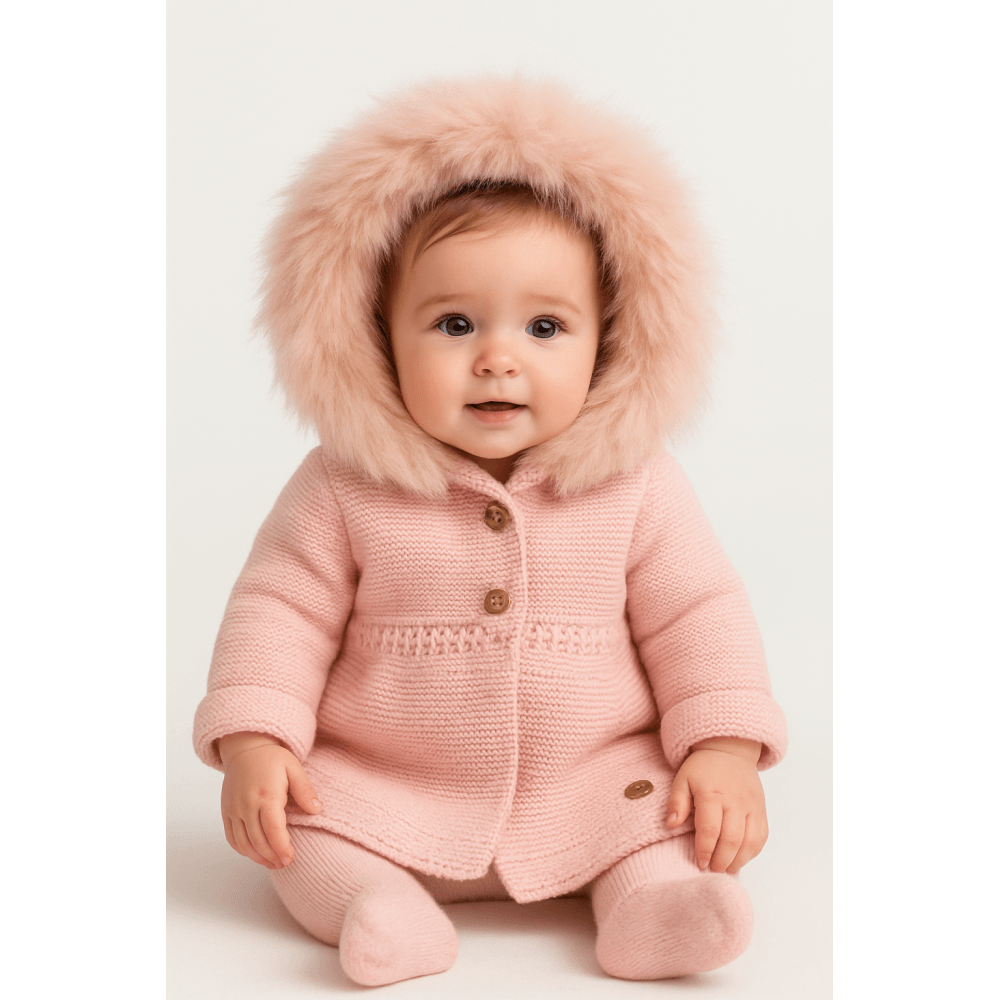 Pangasa Pink Fur Cardigan