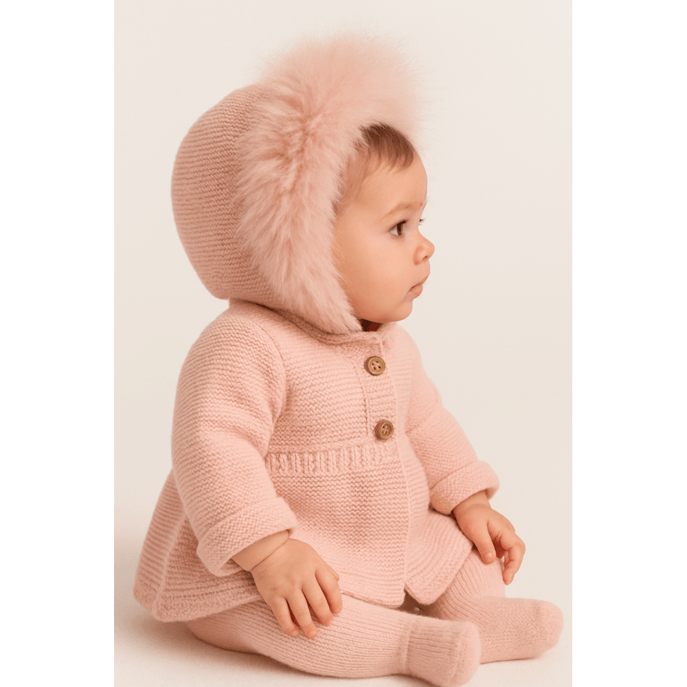 Pangasa Pink Fur Cardigan