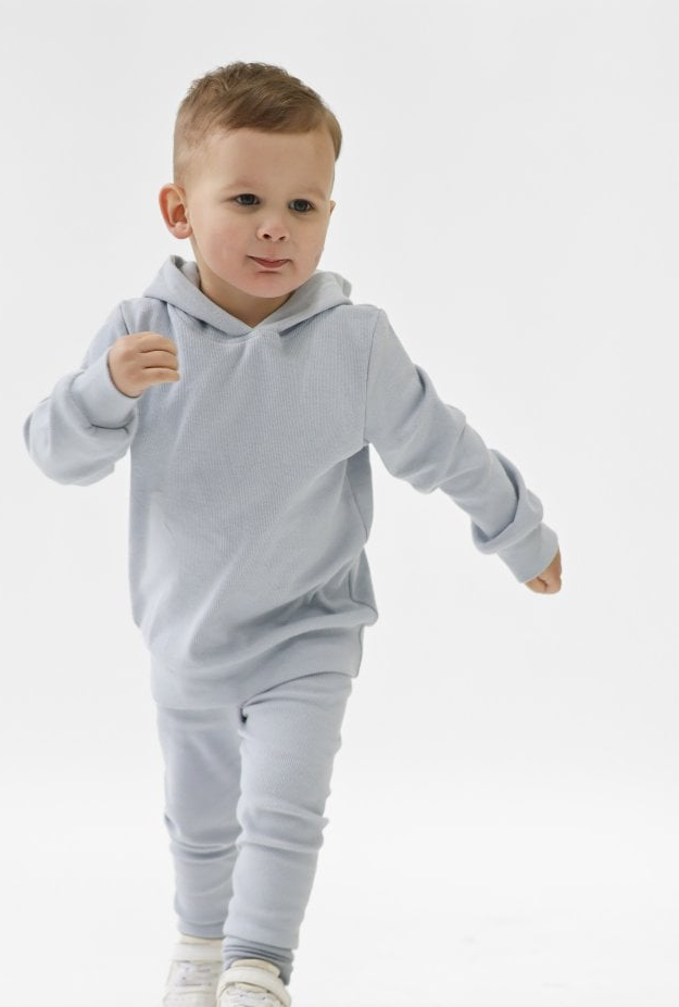Stormi Ribbed Hoody & Bottoms Dusk Blue