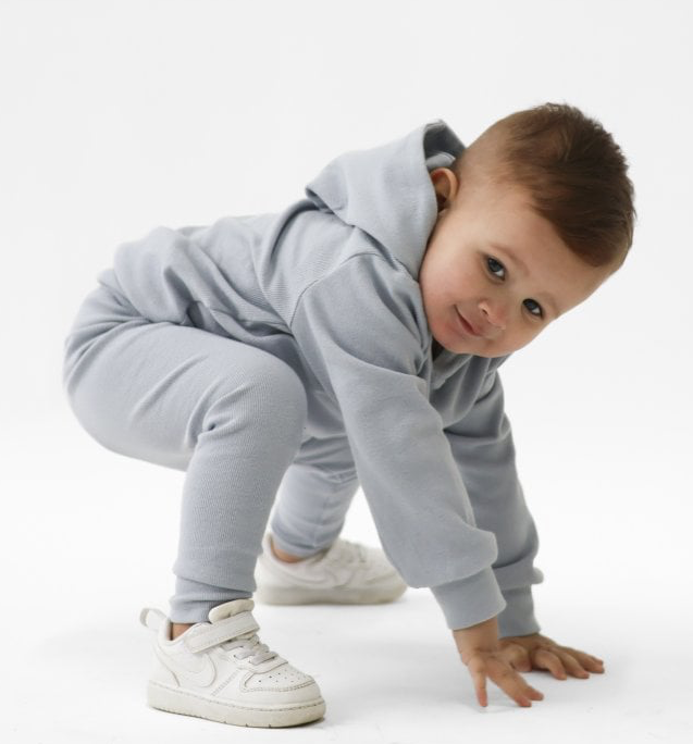 Stormi Ribbed Hoody & Bottoms Dusk Blue