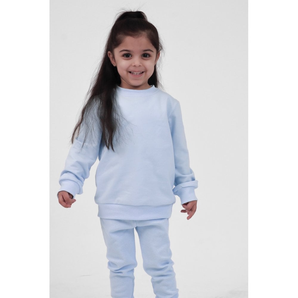Saint Plain Unisex Legging Tracksuit Set Baby Blue