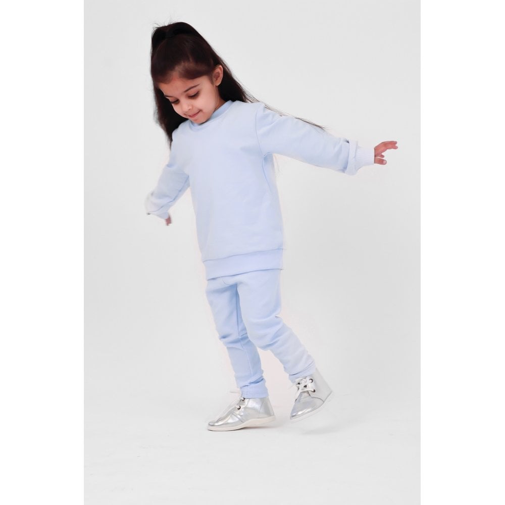 Saint Plain Unisex Legging Tracksuit Set Baby Blue