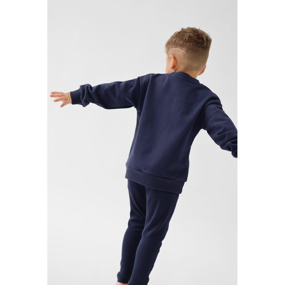 Saint Plain Unisex Legging Tracksuit Set Navy