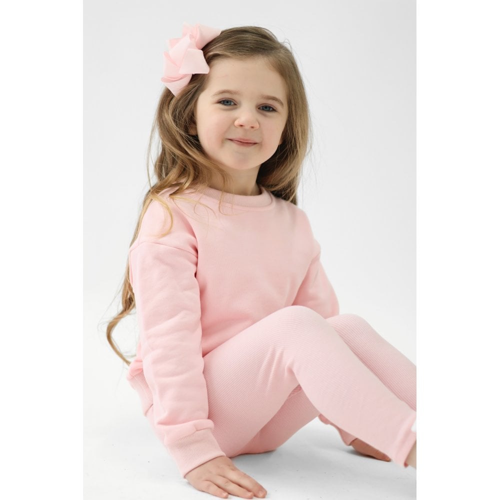 Saint Plain Legging Tracksuit Set Pink