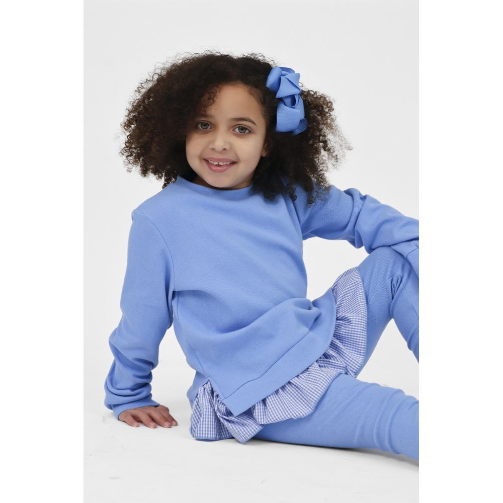 Orla Girls Ribbed Jumper & Legging Set Blue
