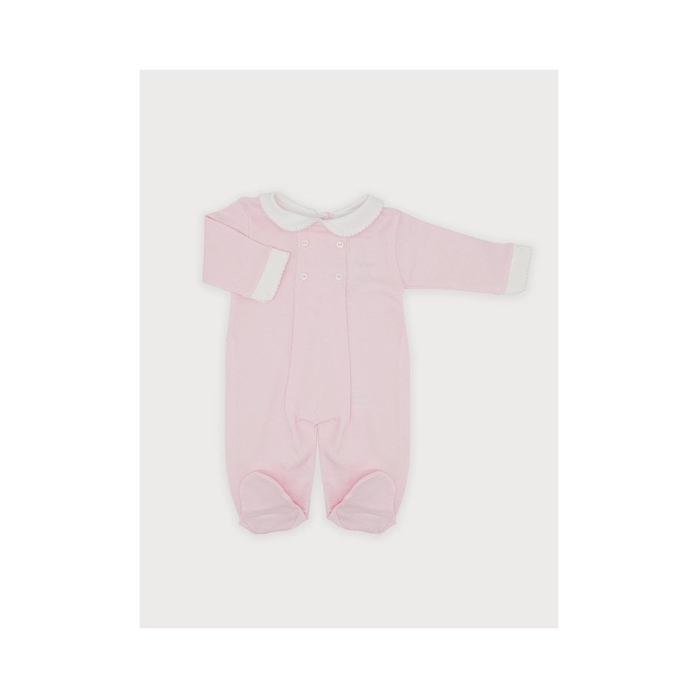 25BB-840 Baby Girls Cotton Babygrow Pink