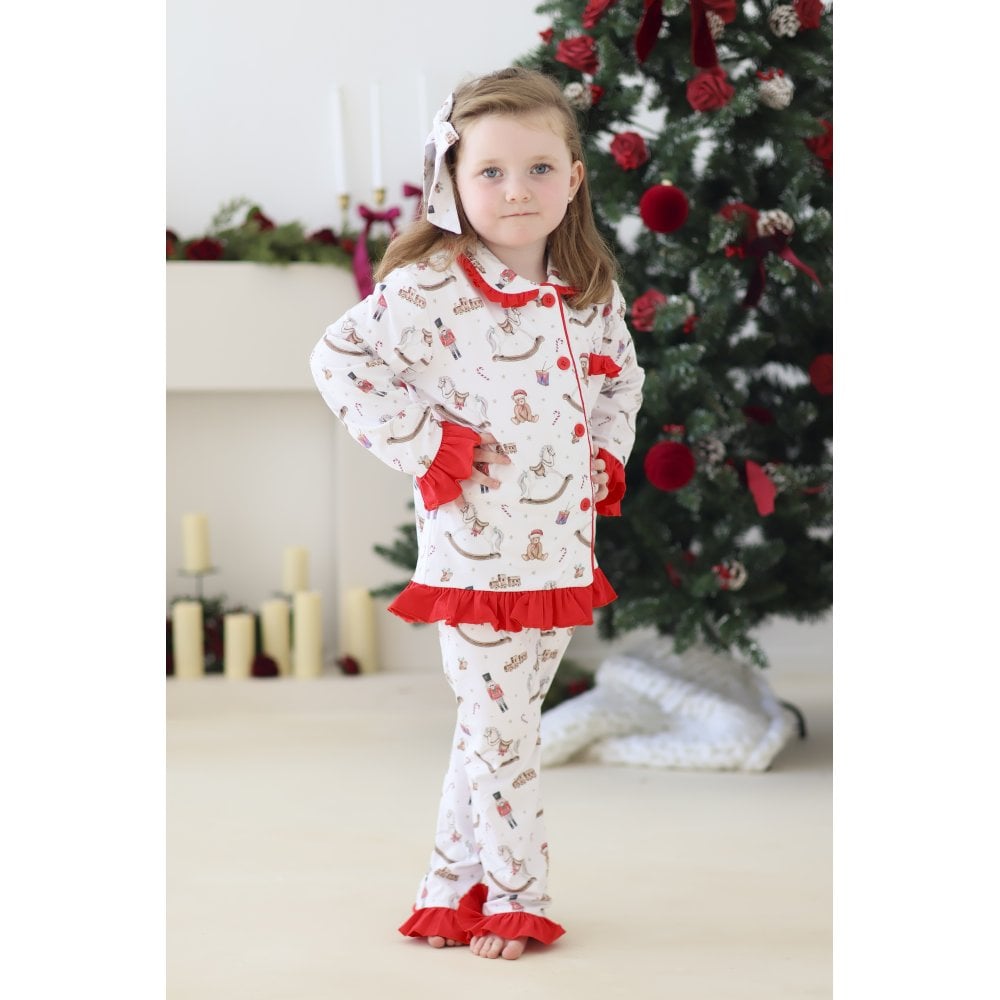 Christmas Traditional Print Girls Pyjamas