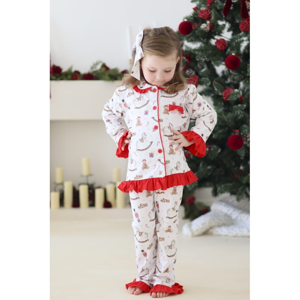 Christmas Traditional Print Girls Pyjamas