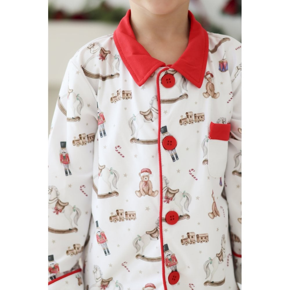 Christmas Traditional Print Pyjamas Boys
