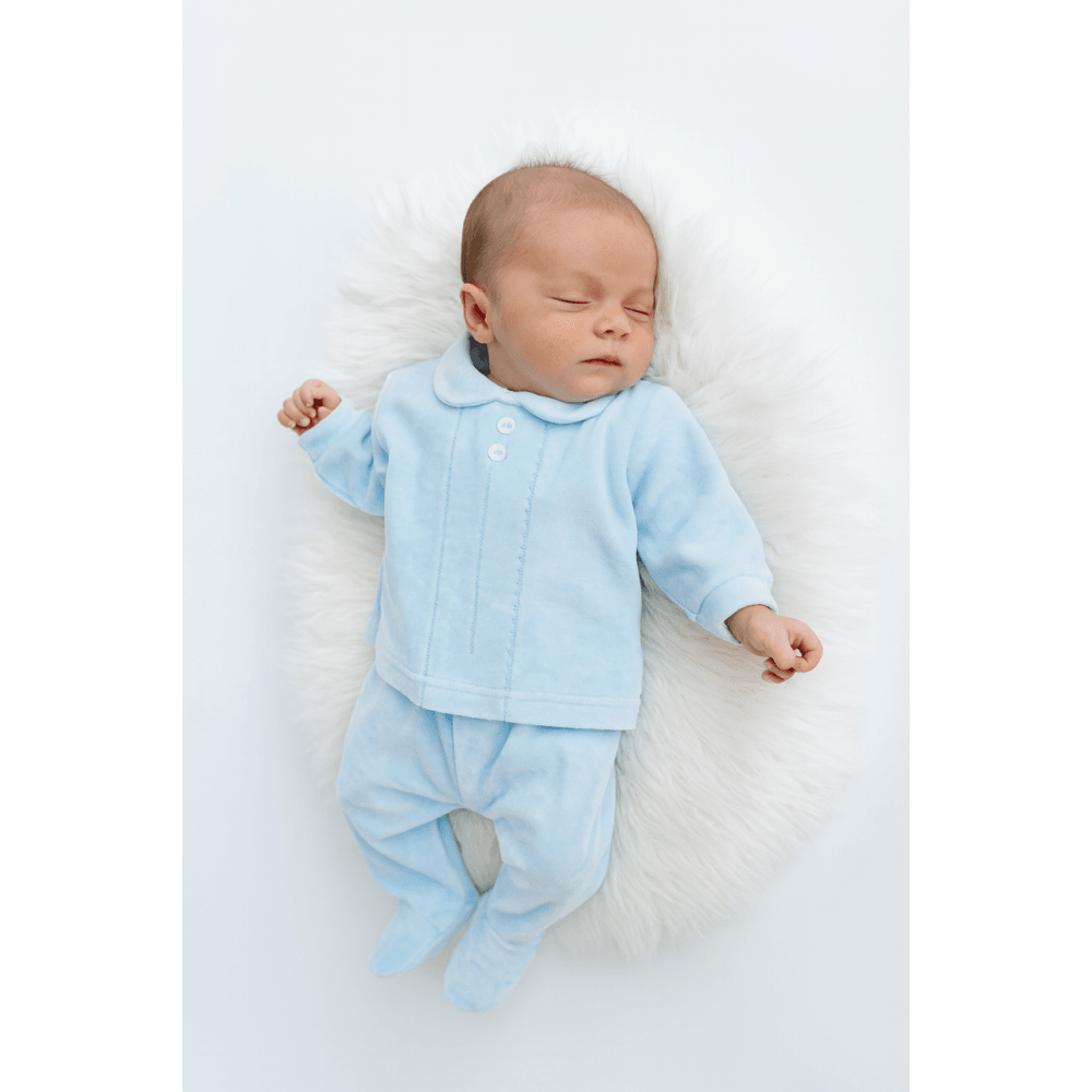 Pex Classic 2 Piece Sleepsuit Blue
