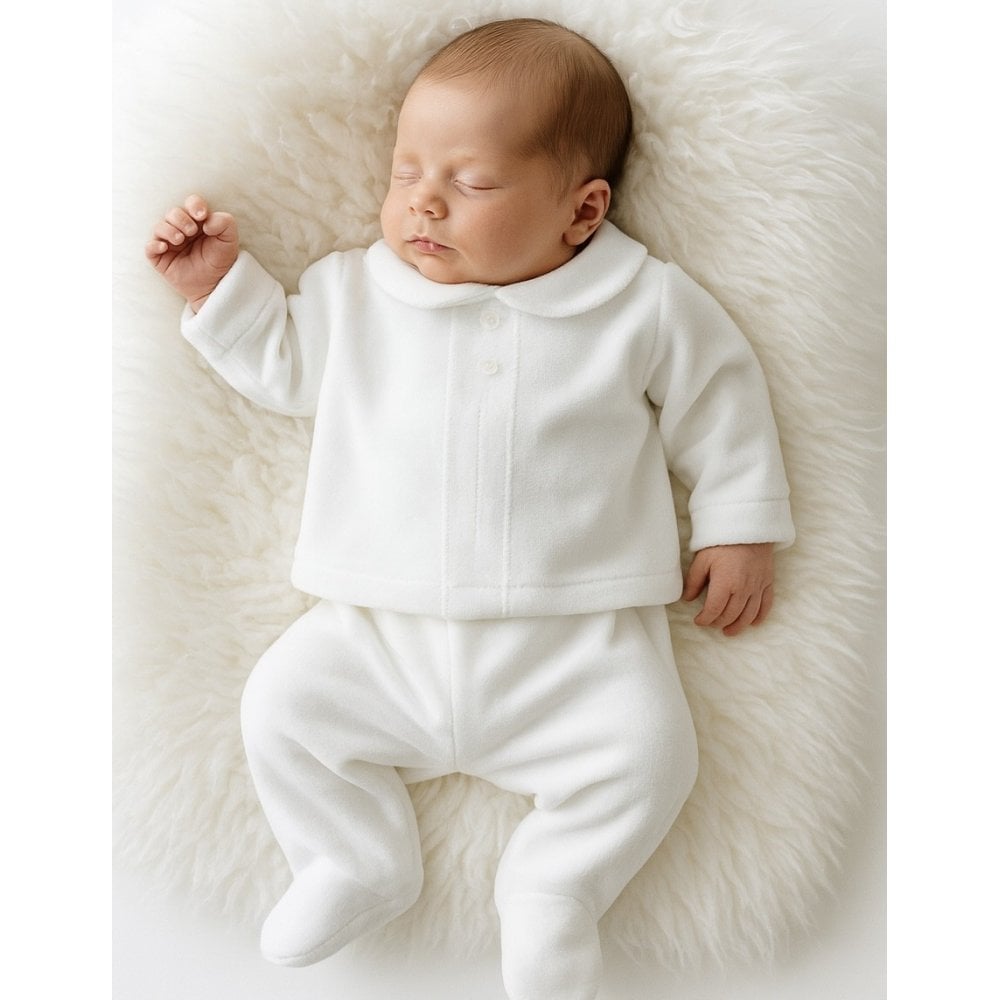 Pex Unisex Baby Top & Foot In Leggings White