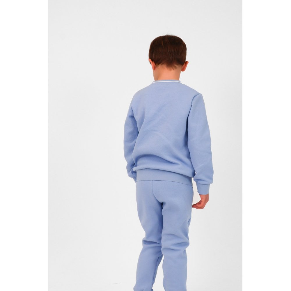 Theo Boys Plain Tracksuit Baby Blue