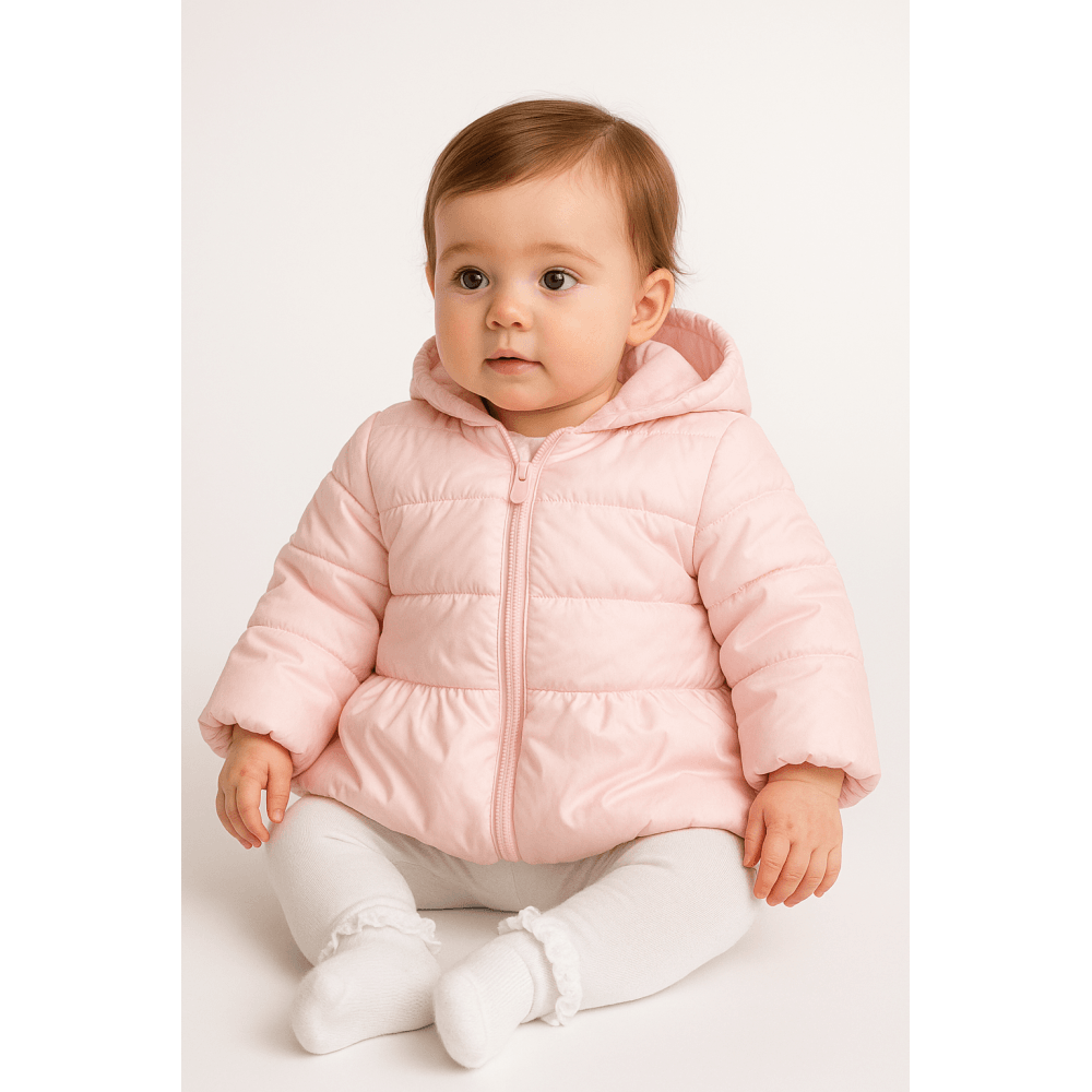 MB6530 Baby Girls Mintini Pink Pearlised Padded Coat