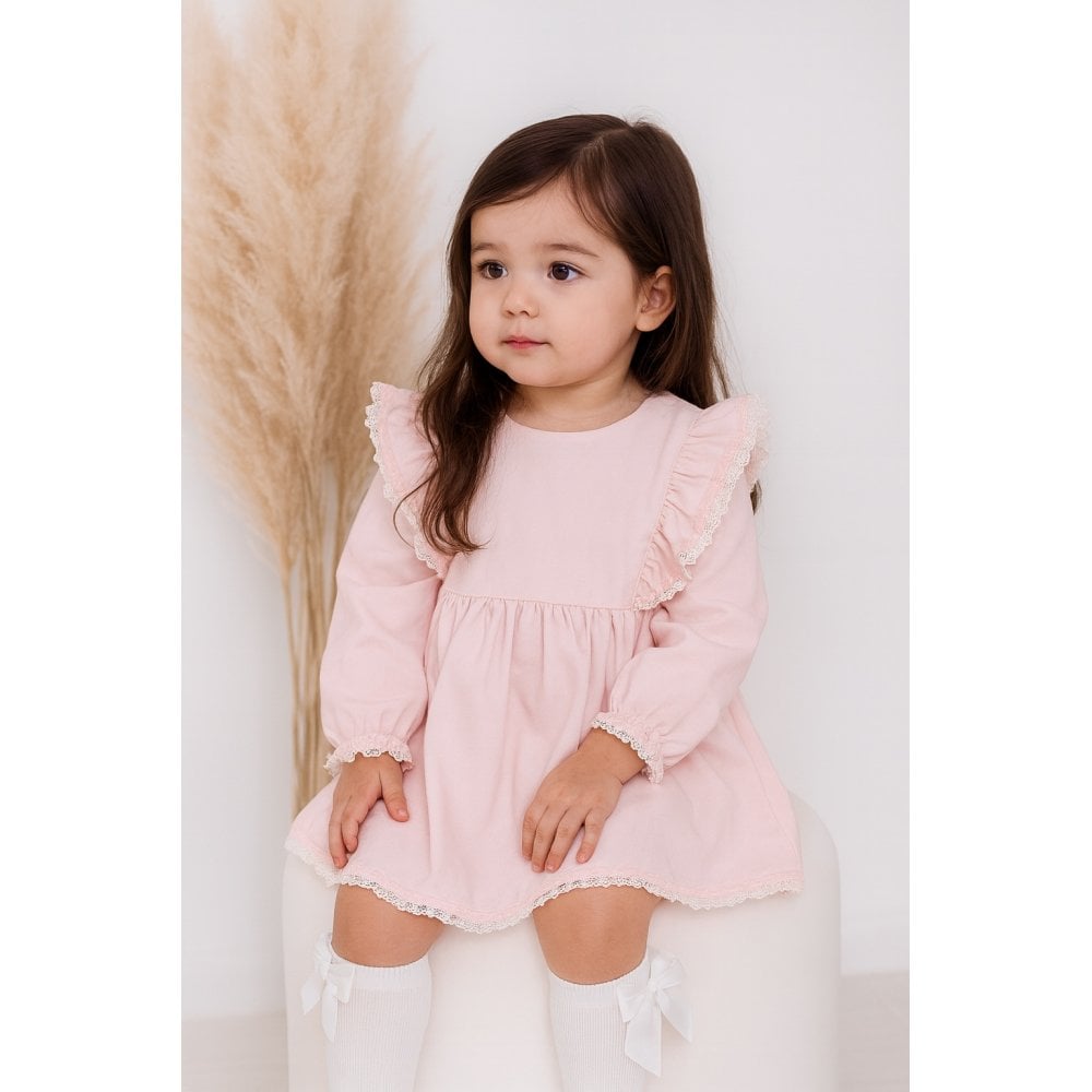 BB2534 Girls Ceyber Pink Frilly Dress