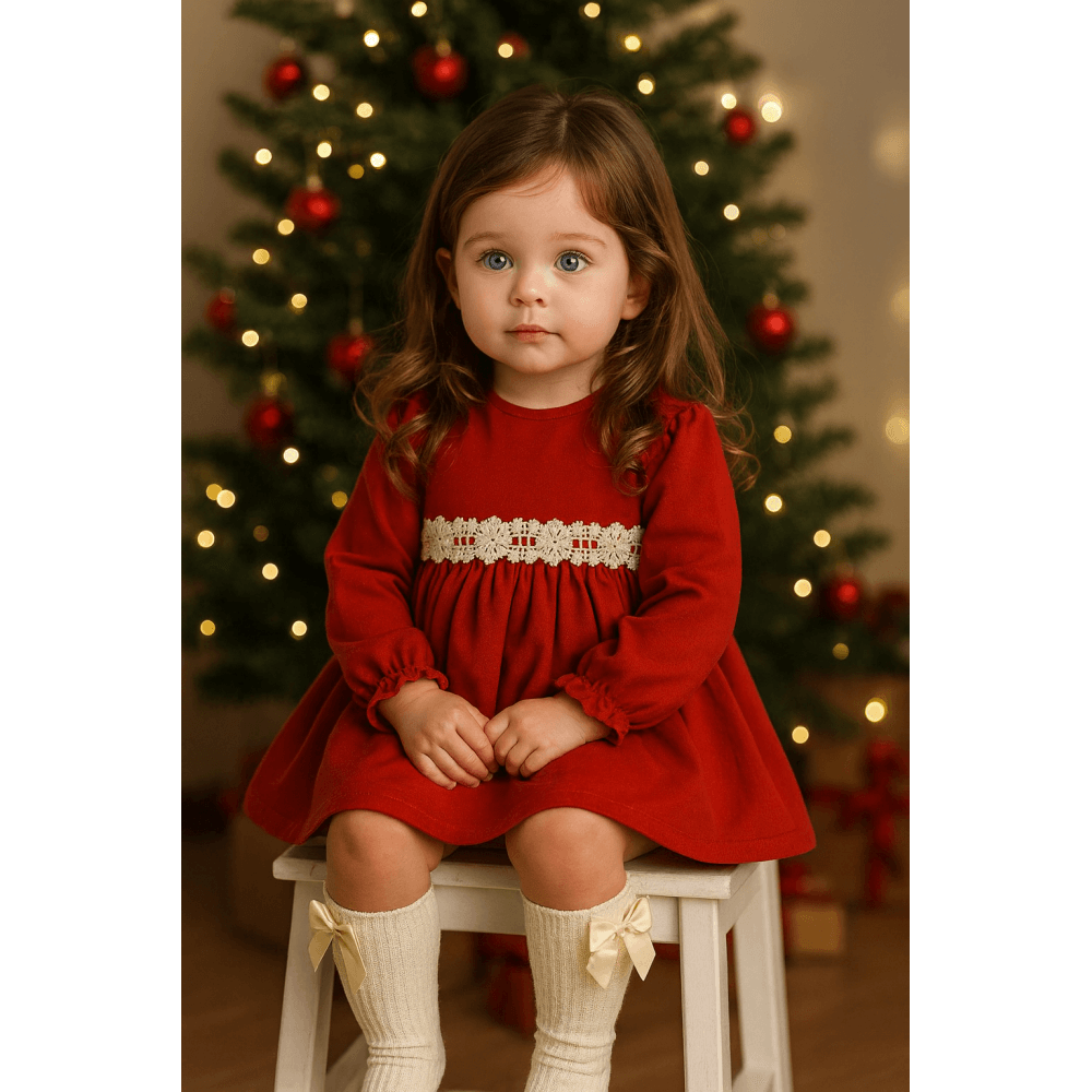25669 Girls Red Dress