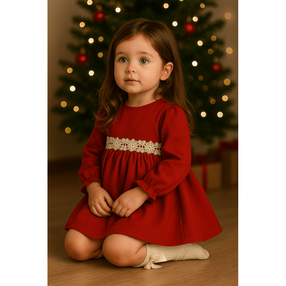 25669 Girls Red Dress