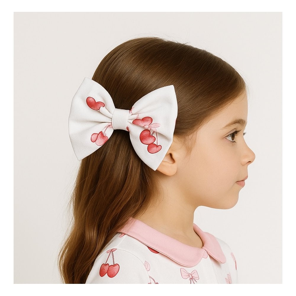 Cherry Print Hair bow