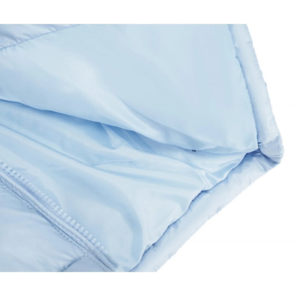 Faux Fur Hooded Coat Blue