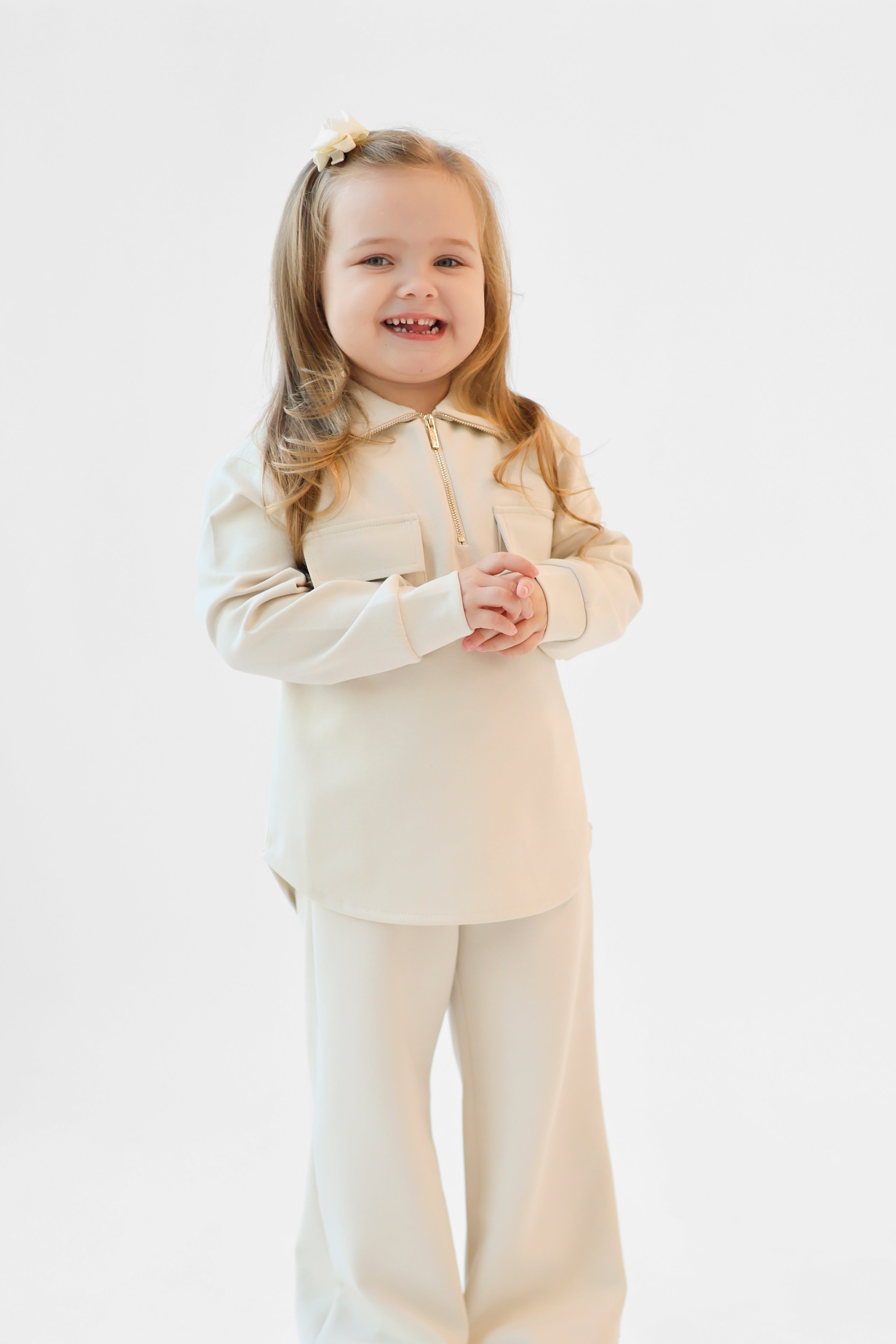 Gemma Kids Co-ord Tracksuit Beige
