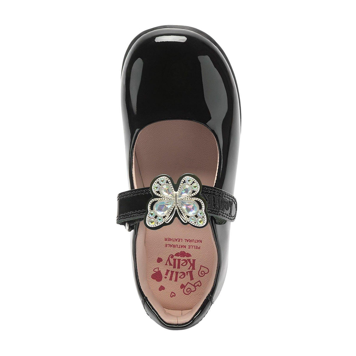 Lelli Kelly Selena Black Patent School Shoes G Fit LKS08484