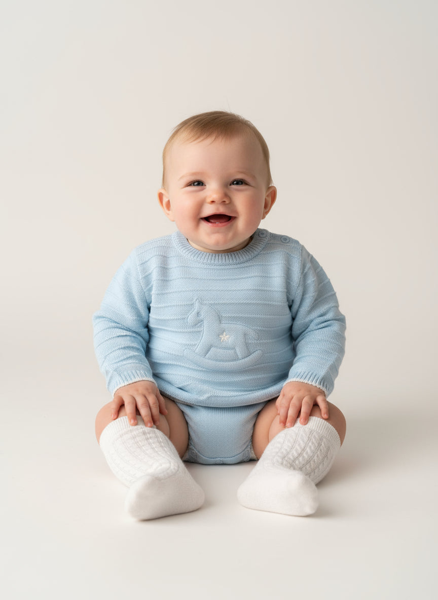 Daniel Baby Boys Blue Jam Pants & Jumper Set Blue