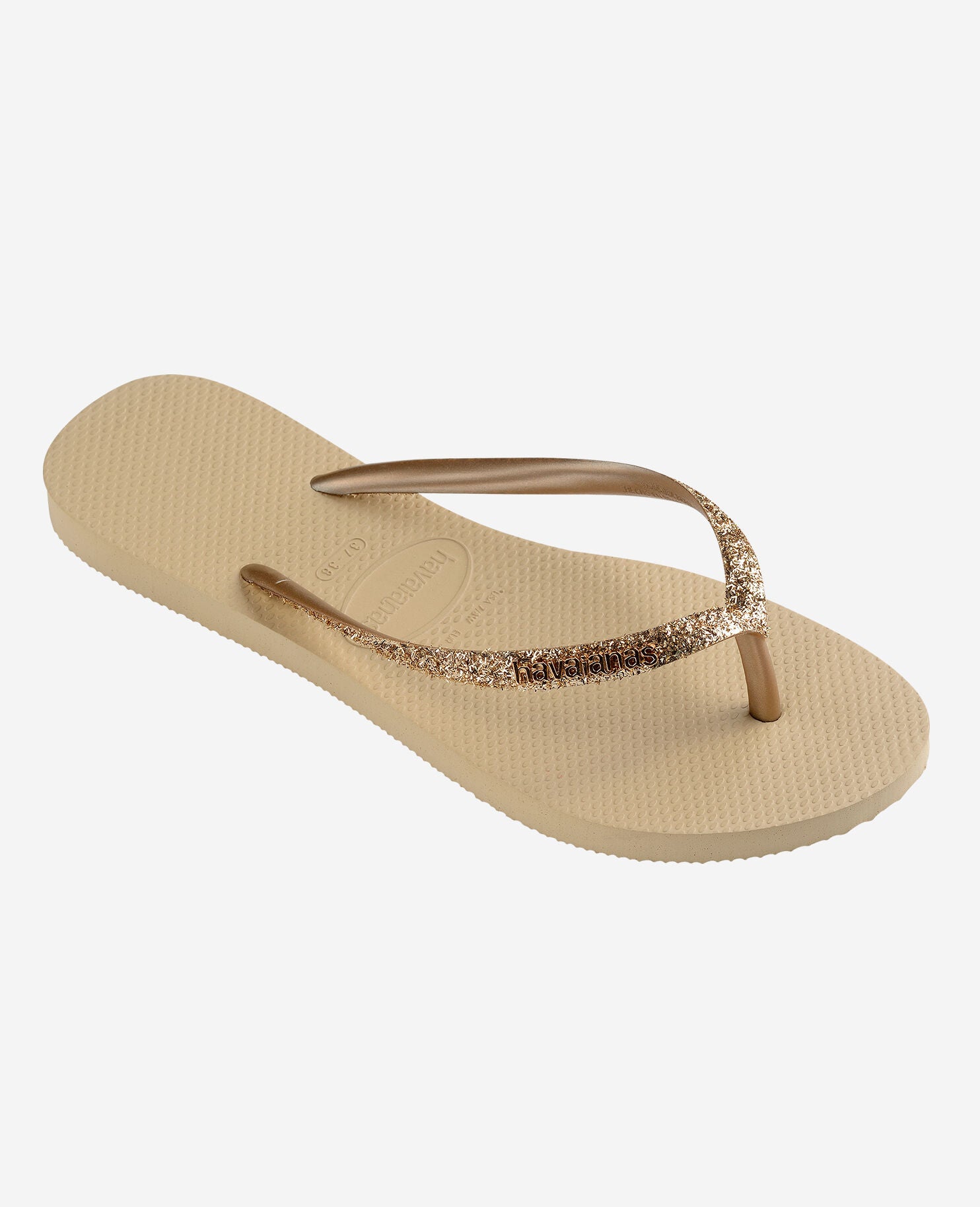 Slim Glitter II FC Kids Sand Grey Havaianas