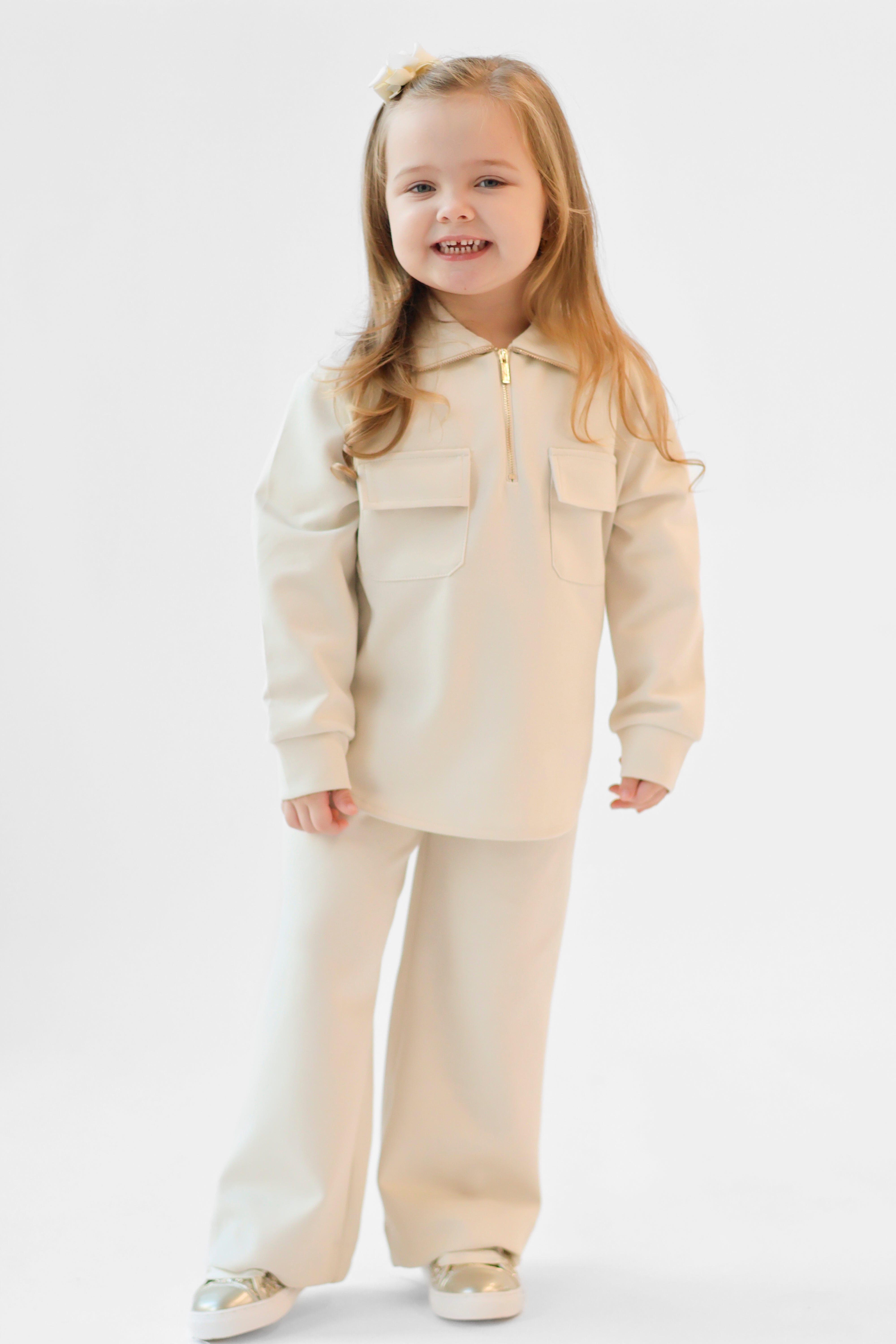Gemma Kids Co-ord Tracksuit Beige