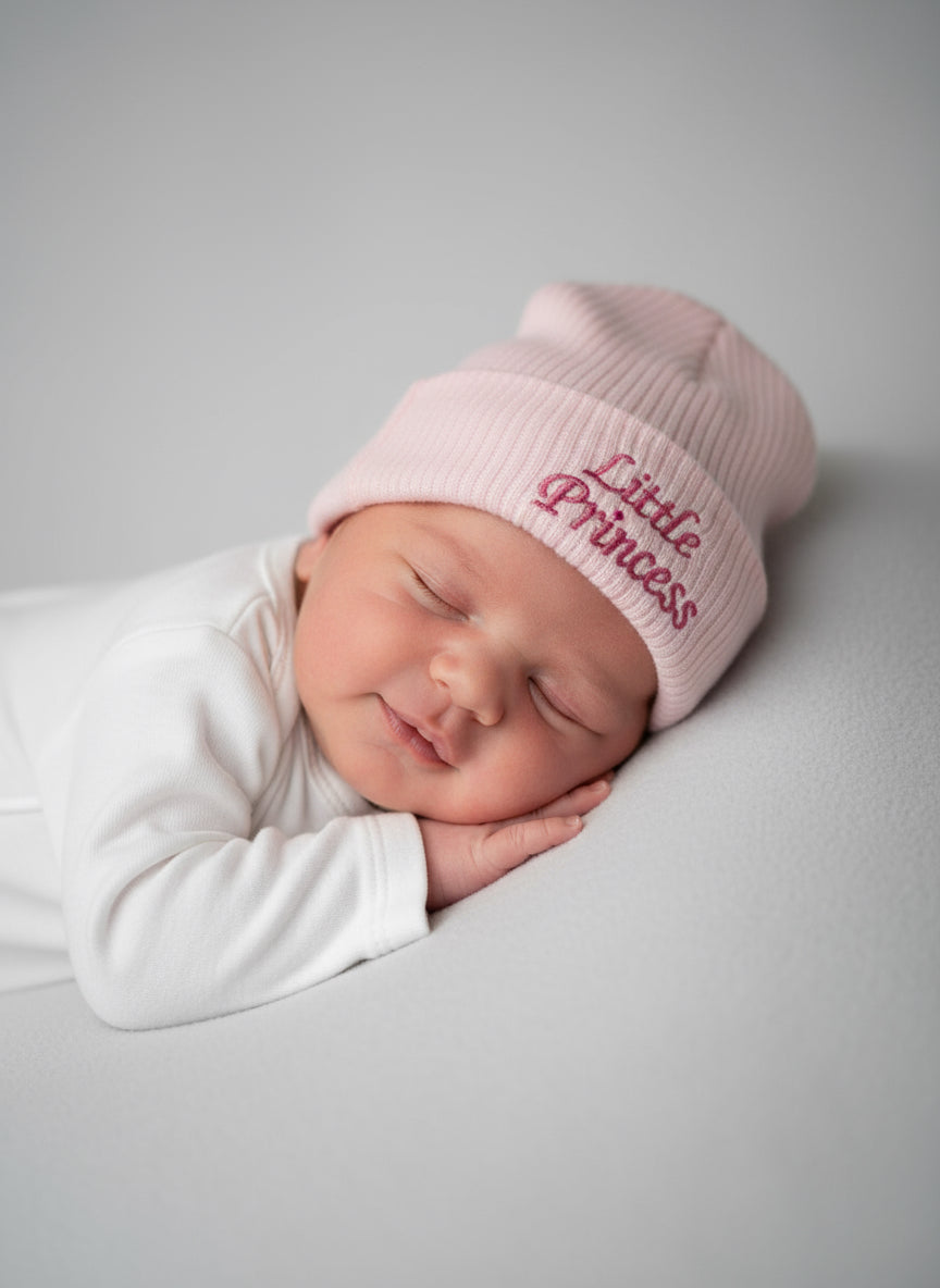 Little Princess Knitted Hat Pink