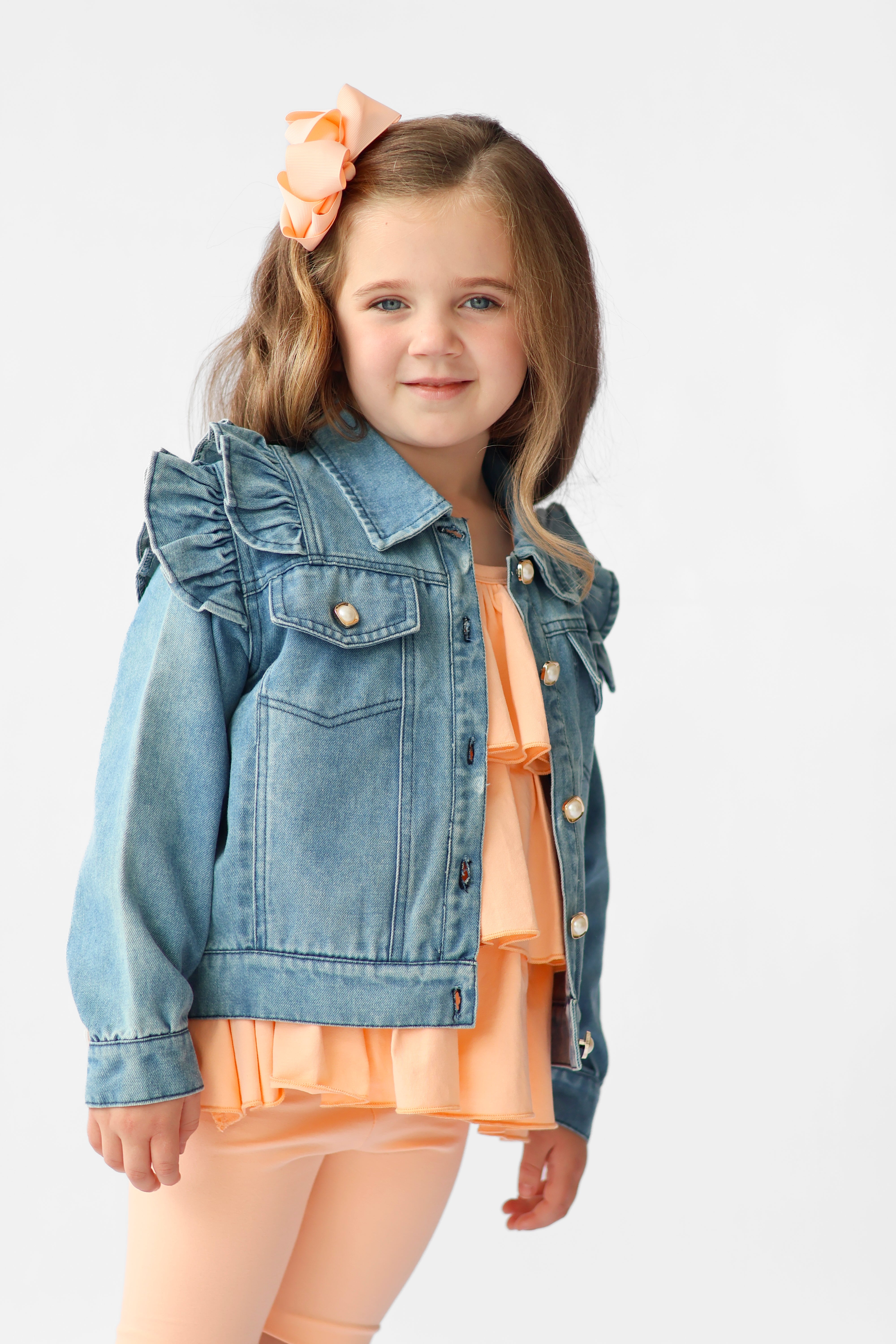 Georgia Girls Denim Frilly Jean Jacket